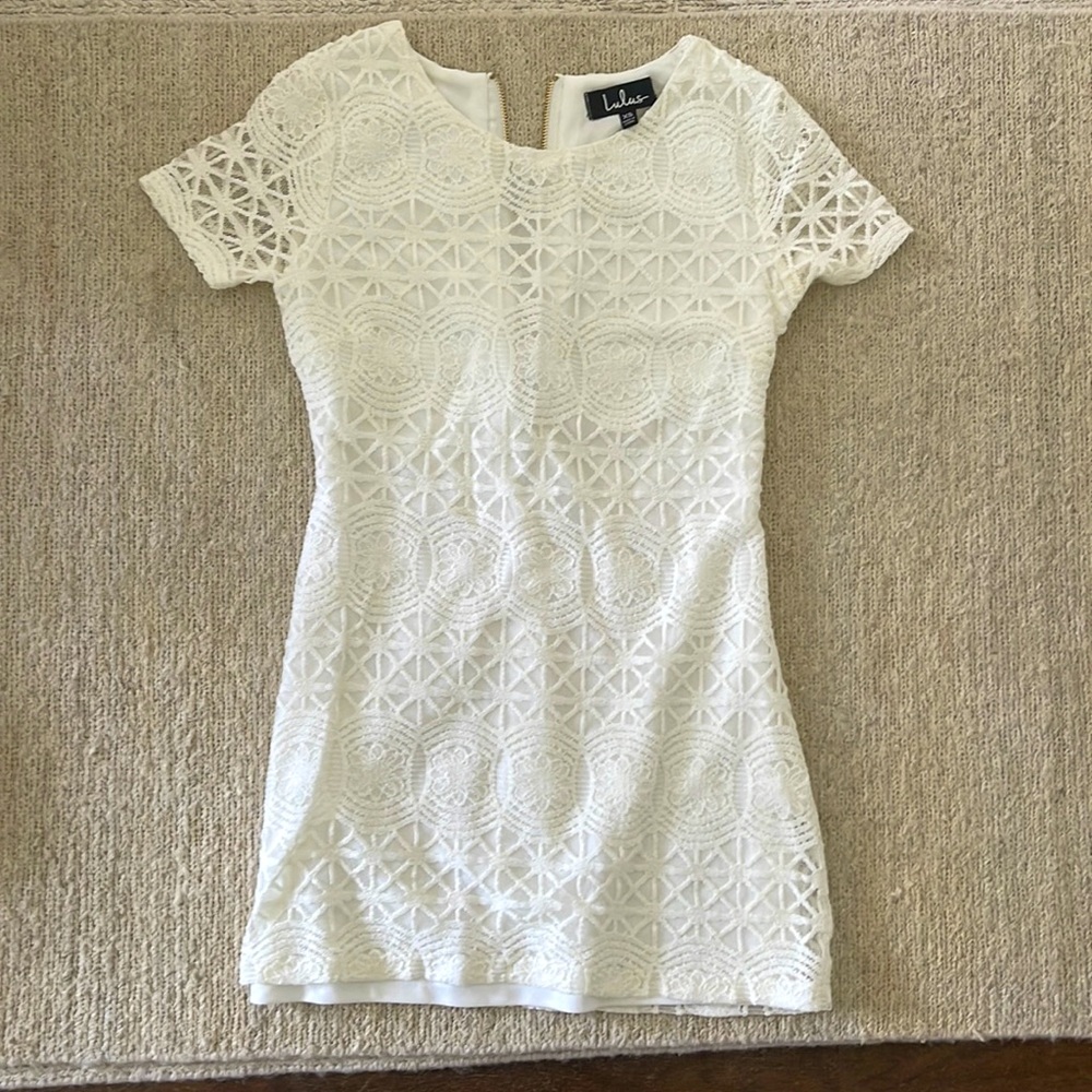 Lulus White Hot Mini Dress in XS